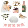 Edible print A4 Wedding Bride Hen party theme Cake topper set cake decorations wafer card NOT PRECUT - (1) view 1