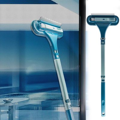 2027 New Window Screen Cleaning Brush - 2 in 1 Window Screen Cleaner Tool with Squeegee,Upgraded Mesh Screens Cleaner,Multi-Purpose Cleaning Brush for Patio, Door, Porch Screens,WindowCleaning Kit