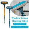 2027 New Window Screen Cleaning Brush - 2 in 1 Window Screen Cleaner Tool with Squeegee,Upgraded Mesh Screens Cleaner,Multi-Purpose Cleaning Brush for Patio, Door, Porch Screens,WindowCleaning Kit view 2