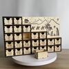 JSGHGDF Wooden Nativity Advent Calendar Cabinet with LED Light for Festival Home Decoration with Permanent LED Lighting Wooden Christmas Light Up Advent Calendar view 4
