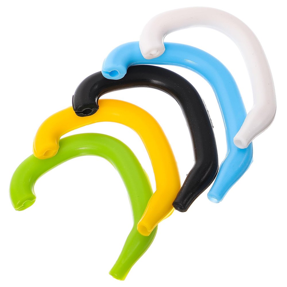 LAPYAPPE 5pcs Silicone Ear Protecting Covers for Glasses and Masks Adjustable Ear Saver Hooks in Daily Life Assorted Colours