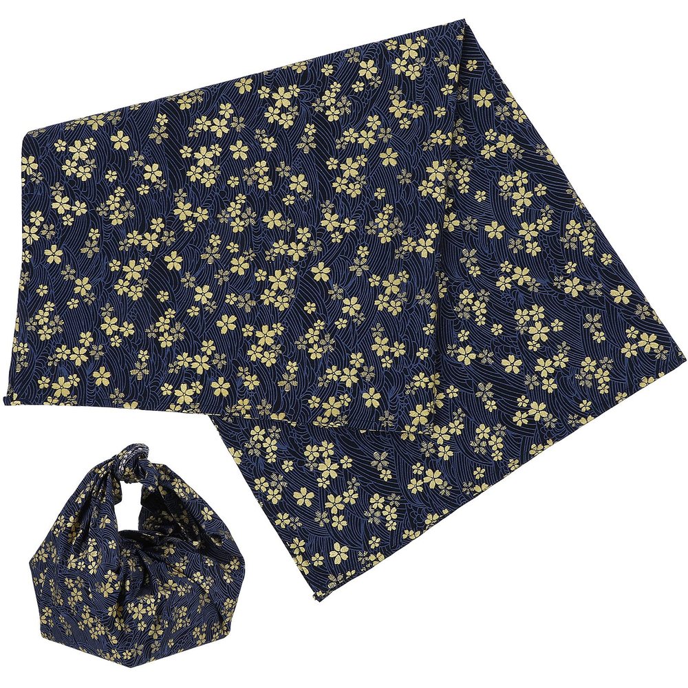 COMPUKAS Japanese-Style Wrapping Cloth for Box and Bento, Multipurpose Cotton Fabric with Easy to Dry and Sturdy Features, for Personal Home and Restaurant Use