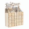 JSGHGDF 24 Compartment Wooden Advents Calendar for Festives Decorations Not Tools Assembly Christmas Countdowns Ages Christmas Countdowns Calendar Decoration view 1