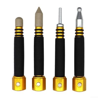4 Piece Tap Down Tool Set for PDR For Dent Removal - Compact Metal Tools Designed for Precise Auto Bodywork and Restoration