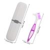 CLISPEED Denture Toothbrush Storage Box Portable Travel Toothbrush Holder Case Travel Dental Kit Cover for Oral Care for Outdoor Trips and Daily Use view 2