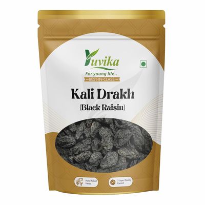 Kali Drakh (seed Less) - Kali Munakka - Black Raisin 200 Grams