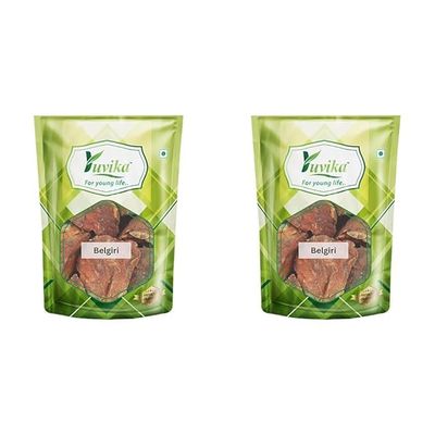 Belgiri - Bealgiri - Bael Phal Dry - Aegle Marmelos - Wood Apple (800 Grams) (Pack of 2)
