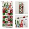 PLCPDM Fillable Advent Calendar Christmas with 24 Pockets Fabric Empty Hanging Ornaments Home Decorations Party Supplies Table Room view 2