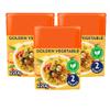 Golden Vegetable Microwave Rice, 220g, Pack of 3, Steamed Parboiled Long Grain, with Sweetcorn, Peas and Pepper, Ready in 2 Minutes, No Artificial Colours, Vegetarian
