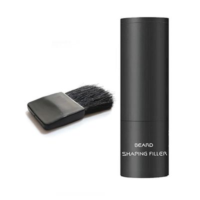 Beard Shadow Powder Instant Stain-Proof Root Touchup Beard Shaping Filler for Thinning, Black