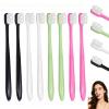 8-Pack Soft Bristle Toothbrush, Extra Ultra Soft Micro Nano Toothbrush for Adults, Manual Toothbrush with 20000 Bristles for Sensitive Teeth and Gums, Gentle Oral Care Brush (4 Color) view 1