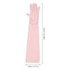 DOITOOL 1 Pair Pink Nylon Sun Protection Arm Sleeves with Antislip Design for Women, Full Finger Cooling Arm Sleeves for Driving and Outdoor Activities view 2