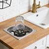 VBESTLIFE Automatic Pitcher Rinser, Stainless Steel Embedded Cup Washer with High Pressure Rinsing for Home and Commercial Use (Silver) view 3