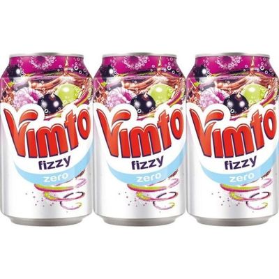 Zero Fizzy Drink Cans 330ml - Pack of 3