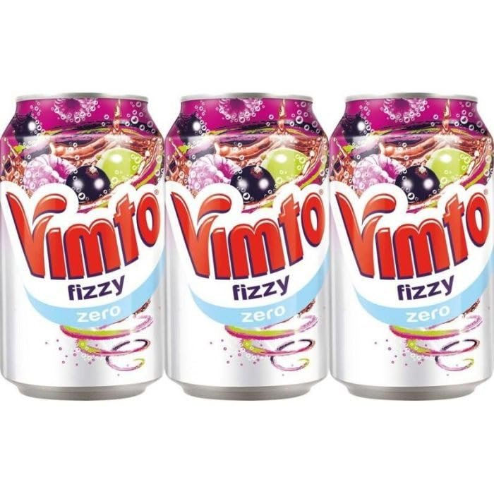 Zero Fizzy Drink Cans 330ml - Pack of 3