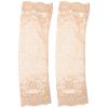 CIMAXIC Lace Arm Sleeves Forearm Sleeve Cover Khaki Lightweight for Women 1 Pair with Flower Patterned Design Concealing for Running and Work view 1