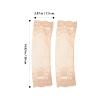 CIMAXIC Lace Arm Sleeves Forearm Sleeve Cover Khaki Lightweight for Women 1 Pair with Flower Patterned Design Concealing for Running and Work view 2