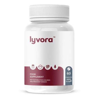 Lyvora Food Supplement Capsules 60 Capsules 1 Month Supply Daily Nutritional Support Formula