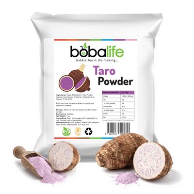Bobalife Taro Bubble Tea Milk Powder 1kg Taiwanese Milk Tea Powder Mix for Bubble Tea, Iced Milk Tea, Smoothies & Dessert Drinks Vegan & Gluten Free