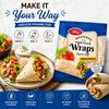 Whole Wheat Tortilla Wraps Super Soft Vegan Wholemeal Wraps for Burritos, Sandwiches & Meal Prep No Added Sugar, No Artificial Colours or Flavours 6 Pack (420g) view 2