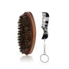 Compactly Stainless Steel Beard Comb Optional Wooden Brush for Easy Travel and Daily Grooming Wooden Handle Beard Comb view 1