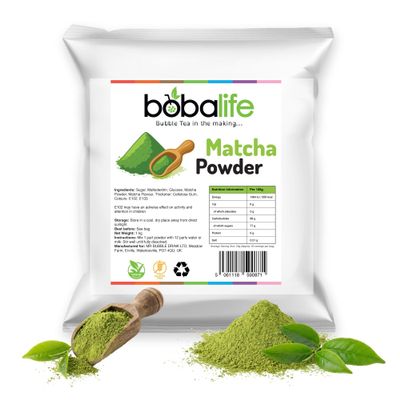 Bobalife Matcha Bubble Tea Milk Powder 1kg Taiwanese Milk Tea Powder Mix for Bubble Tea, Iced Milk Tea, Smoothies & Dessert Drinks Vegan & Gluten Free