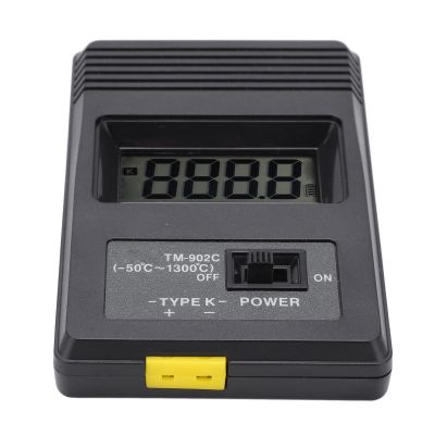 Ycauty LCD Digital Thermometer Temperature Detector with Thermocouple -50-500 for Industrial Temperature Detection