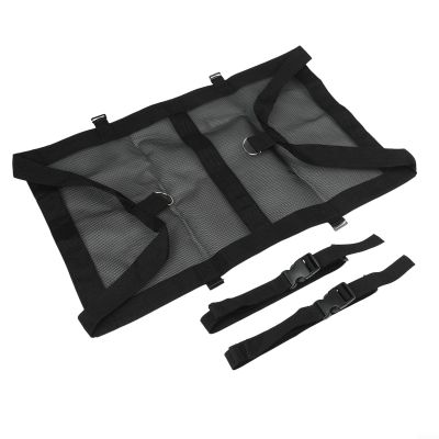 Adjustable Hanging Scale Sling for Calves Lambs Goats, 220lbs Capacity Weighing Bag with Shoulder Straps, Foldable Livestock Scale Holder for Small Animals Farm Use Black