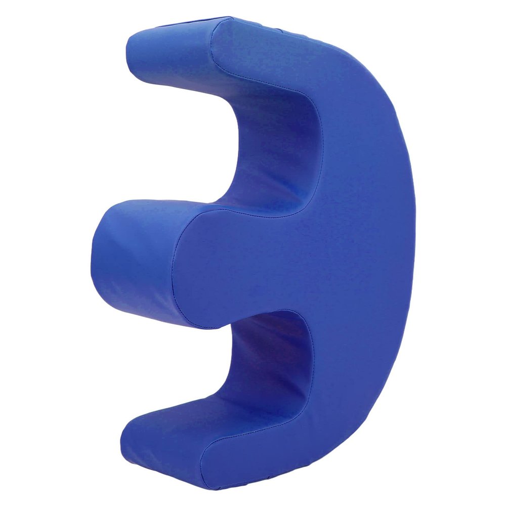 Bewinner Patient Turning Device with Strap, U-Shaped Turning Pillow for Bedridden Elderly & Paralyzed Patients, 13cm Thick Anti-Decubitus Nursing Cushion, PU Leather (Blue)