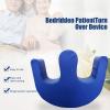 Bewinner Patient Turning Device with Strap, U-Shaped Turning Pillow for Bedridden Elderly & Paralyzed Patients, 13cm Thick Anti-Decubitus Nursing Cushion, PU Leather (Blue) view 3