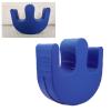 Bewinner Patient Turning Device with Strap, U-Shaped Turning Pillow for Bedridden Elderly & Paralyzed Patients, 13cm Thick Anti-Decubitus Nursing Cushion, PU Leather (Blue) view 4