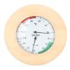 Asixxsix Sauna Thermometer, Real Time Temperature Humidity Monitoring Sauna Hygrometer, Wooden Design with Wall Mount for Room view 1