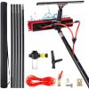 Window Cleaning Brush, 4 Meters Pole Washing Kit, Water-fed Brush,Squeegee, Soap Dispenser & 20m Hose,Water Fed Window Cleaning Pole Aluminium, Cleaner for Solar Panels & & Roofs view 1