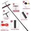 Window Cleaning Brush, 4 Meters Pole Washing Kit, Water-fed Brush,Squeegee, Soap Dispenser & 20m Hose,Water Fed Window Cleaning Pole Aluminium, Cleaner for Solar Panels & & Roofs view 4