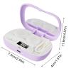 Contact Lens Cleaner, Portable Ultrasonic, 5-Level Timer Case, Travel Lens Cleaning Kit, for Care, Conditioning, Maintenance, Adults, Men, Women, Daily, Travel view 2