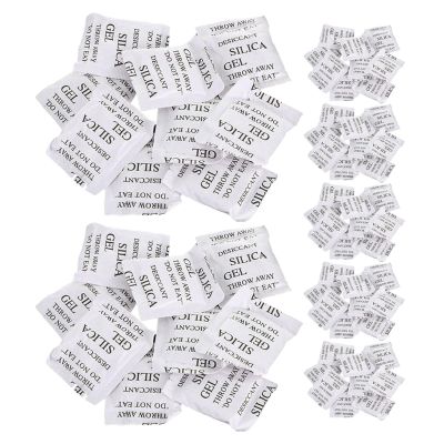 Alasum Reusable Silica Gel Packets Silica Gel Desiccant Packs Efficient Absorption 100pcs Moisture Absorber for to Keep Drawers and Wardrobes Ear and Earrings Dry