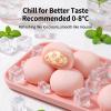 MAFUSE Mochi Ice Cream with Real White Peach Pieces, Soft Japanese Sweets Dessert for Afternoon Tea and Kids Snacks, 3-Layer Freshness Lock Packaging, 10 Individually Wrapped Packs (300g) view 3