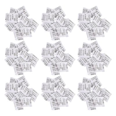 LABRIMP Silica Gel Desiccant Sachets Silica Gel Material 100pcs Reusable Moisture Absorber Bags Efficient Absorption and, for Wardrobe and Humid Weather