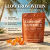 Tanning Gummies Fast Tan Without Sun, Antioxidant with Beta Carotene, Astaxanthin, Lycopene & Vitamins C&E, Sunbed Tanning Accelerator,Tanning Gummies for Sunless Glow, 60 Capsules(1 Bag) view 2