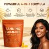 Tanning Gummies Fast Tan Without Sun, Antioxidant with Beta Carotene, Astaxanthin, Lycopene & Vitamins C&E, Sunbed Tanning Accelerator,Tanning Gummies for Sunless Glow, 60 Capsules(1 Bag) view 3