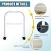 CAKEEYUM Bed Rails for Elderly Adults Adjustable Metal Adult Bed Guard Drill-Free Clip-On Safety Rails for Student Pregnant Women Disabled People view 4