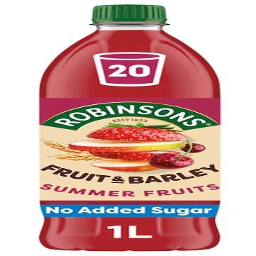Robinso Squash 1L Variety Pack Assorted Fruit Flavours, No Added Sugar, Concentrated Cordial Drink (Robinsons Fruit & Barley with Vitamins Summer Fruits Squash 1L)
