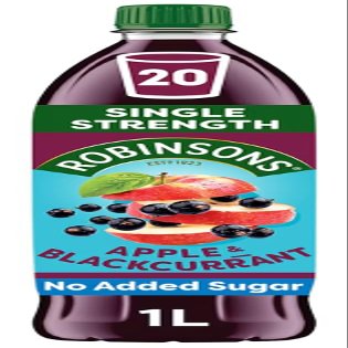 Robinso Squash 1L Variety Pack Assorted Fruit Flavours, No Added Sugar, Concentrated Cordial Drink (Robinsons Apple & Blackcurrant No Added Sugar Squash 1L)