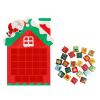 JSGHGDF Snowman Shape Advent Calendars with 24 Door Christmas Holiday Countdowns Wall Ornament Paper Decors Suitable for Children Christmas Daily Surprise Calendars Decors view 1