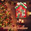 JSGHGDF Snowman Shape Advent Calendars with 24 Door Christmas Holiday Countdowns Wall Ornament Paper Decors Suitable for Children Christmas Daily Surprise Calendars Decors view 2
