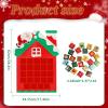 JSGHGDF Snowman Shape Advent Calendars with 24 Door Christmas Holiday Countdowns Wall Ornament Paper Decors Suitable for Children Christmas Daily Surprise Calendars Decors view 3