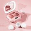 Contact Lens Cleaner Case - Portable High-Frequency Cleaning Machine with Mirror and LED | Gentle Daily Vision Care Device for Home Dorm and School | Rechargeable Ultrasonic Washer Indoor Outdoor view 2