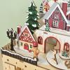 JSGHGDF Wooden Christmas Count Down Calendar Cabinet with 24 Miniature Storage Drawers Village House Ornament Christmas Count Down Calendar Cabinet view 3