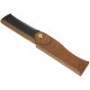 Abaodam Foldable Beard Comb for Detangling Hair and Beard Made of Ox Horn and Wood for Men Lightweight Brown Travel Comb with Gentle Smooth Combing view 1