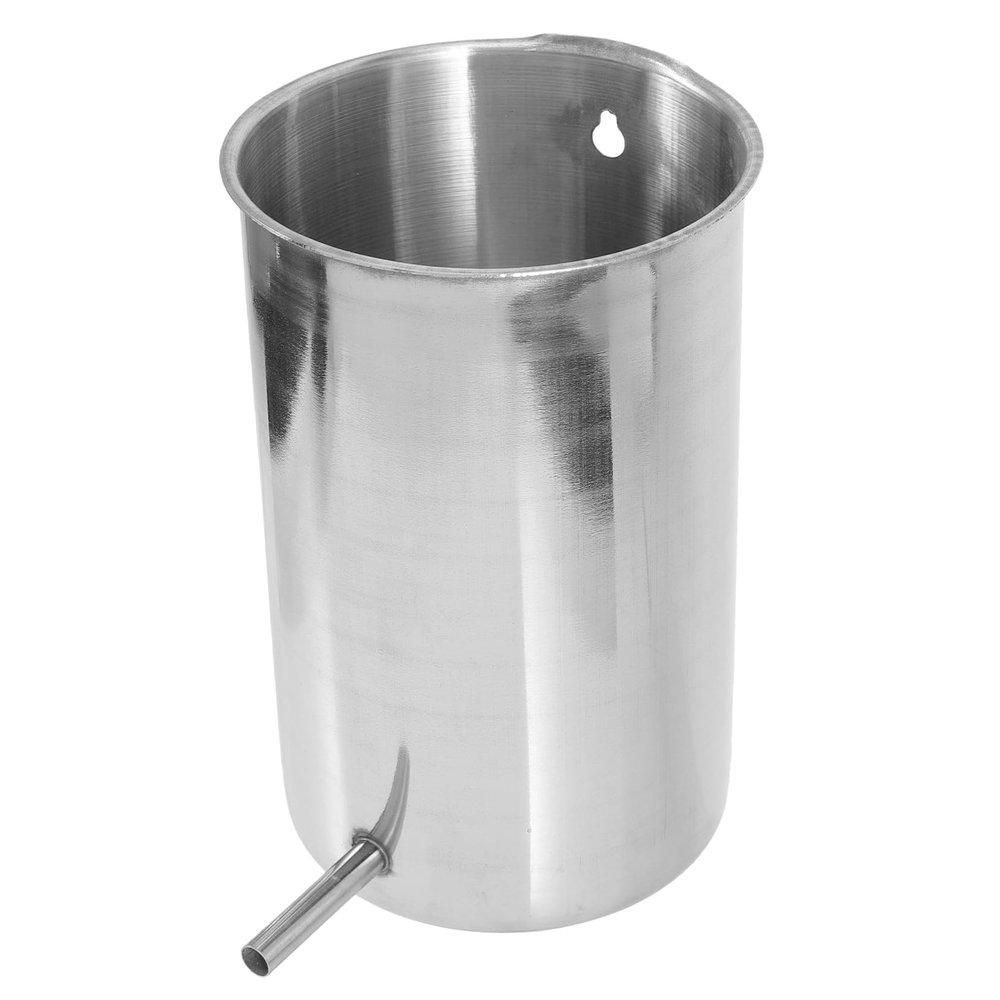 SOESFOUFU Hanging Stainless Steel Bucket 1000Ml with Holder Sturdy Metal Tub for Home Use Adults Suitable for Constipation and Detox
